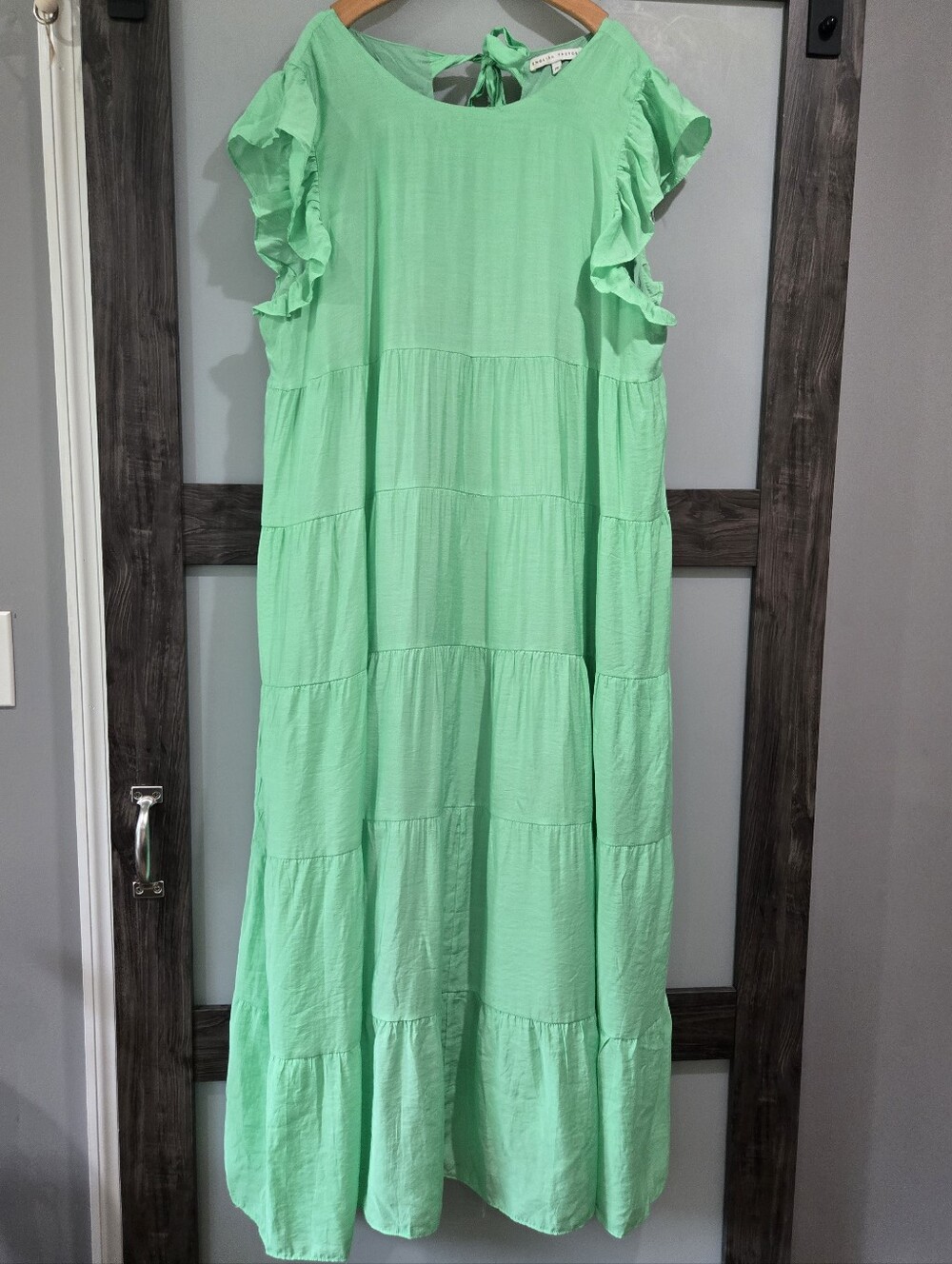 English Factory Greeb Tiered Maxi Dress 2X